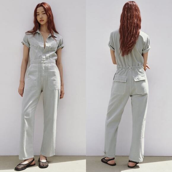 ZARA LONG COLORFUL JUMPSUIT - Picture 4 of 13